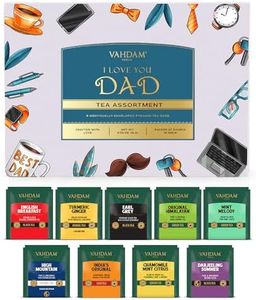 VAHDAM - Christmas Gifts for Dad from Daughter, Son & Children I Gifts for Dad, Dad Gifts | Black Tea, Green Tea, Herbal Tea, Oolong Tea, Masala Chai Tea | 9 tea bags, Christmas Tea Gift Sets- Assortment 9TB