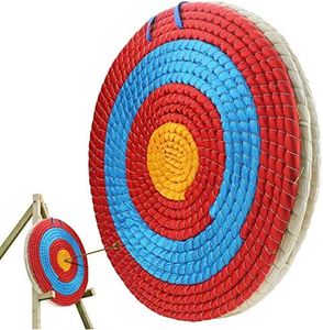 Ogrmar 3 Layers 20 inch Traditional Solid Straw Archery Target 2.2 inch Thickness Hand-Made Arrows Target for Outdoor Shooting Practice