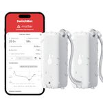 SwitchBot IP65 Indoor Outdoor Hygrometer Thermometer Wireless 2Packs, 100m Bluetooth Range, Refrigerator Thermometer, Dewpoint/VPD/Absolute Humidity Sensor, 2-Year Battery Life, Free Data Storage