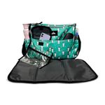 Kridlo Stylish Baby Diaper handbag for mom for travel - Maternity Bags | Spacious Waterproof Backpack | baby bags for mothers carry, Pack of 1 (Green Cute Rabbit Design)