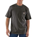 Carhartt Men's K87 Workwear Pocket Short Sleeve T Shirt, peat, 2X-Large