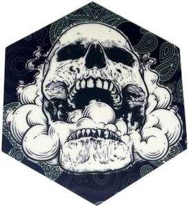 Trippy Mats - Silicone Heat Resistant Cooking Mat, Wax Mat, Cool Designs, Hexagon Non Stick Mat. (Skull Mat)