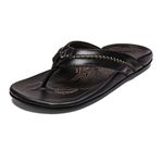 OluKai Mea Ola Mens, Dark Java/Dark Java, 10 Uk,