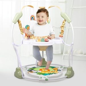 Furmubei Baby Activity Center, 3-in-1 Baby Jumper, Infant Activity Center with 360° Rotating Seat, Music, Lights, 3 Adjustable Heights, Infant Activity Jumper for 6+ Months JP2403
