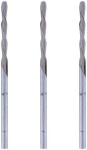 Paquete múltiple de brocas espirales Dremel 561, 3 brocas con un diámetro de corte de 3,2 mm para cortar madera, plástico, paneles de yeso, metal blando, hormigón celular, cerámica y ladrillos
