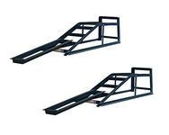 Pair of 2 Tone Car Ramps with Ramp Extensions Mates Low Entry Car Van CR2RM1