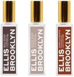 Ellis Brooklyn VANILLA SANTO, Milk Wood and Blond Musk Perfume Oil Roll-On Trio Bundle for Women – Travel-Friendly Rollerball, 15ml