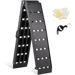 gardhom Aluminum Loading Ramp 228x30.5cm Folding Motorcycles Ramp 680KG Loading Capacity for ATV UTV Trucks Motorbike, 1Pack