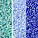 Miyuki Delica Seed Beads Bundle: Size 11/0, Palette Collection DB1567, DB1568, DB1569, 7.2 Grams, 3 Tubes