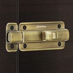 Plantex Premium Heavy Duty Door Stopper/Door Lock Latch for Home and Office Doors - Pack of 2 (Brass Antique)