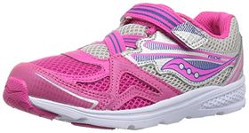 Saucony Baby Girls Ride Running Shoe, Pink, 7.5 Medium US Toddler