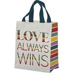 Primitives by Kathy Unisex's Daily Tote Bag, Rainbow, 8.75" x 10.25" x 4.75"