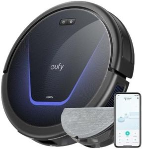 eufy G50 Hybrid Robot Vacuum Cleaner with Mop Function & 4,000Pa Strong Suction Power, Dynamic Navigation, Pro Detangling Comb, Mop Pad for Light Surface Cleaning, Ideal for Pet Hair and Hard Floors