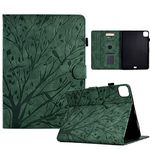 Longga Case for iPad Pro 11 inch/iPad Air4 2020/iPad Air5 2022,PU Leather Flip Folio Stand Cover with [Card Slot] [Pen Holder] [Auto Wake/Sleep] for iPad Pro 11"/iPad Air 4/ Air 5 10.9" Case–Green