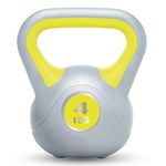 Urban Fitness Unisex Urban Fitness Vinyl Kettlebell, yellow, One Size UK, 4.0 kg