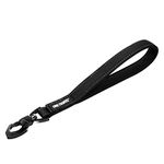 Short Dog Lead with Padded Handle,OneTigris Durable Nylon Traffic Lead Training Walking Leash for Medium Large Dog (Black, 12IN)