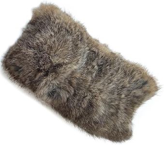 Yu He Rabbit Fur Headband - Winter Knit Neck Warmer Real Fur Headbands Women Scarf Muffler