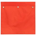 Pioneer Polyester Safety Flag with Waterproof Coating, PE Mesh Orange 16” X 16”