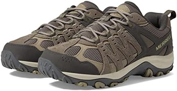 Merrell Accentor 3 Waterproof Shoes for Men - Leather and Mesh Upper, Textile Lining, and Lightweight EVA Foam Midsole Boulder 14 M