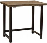 Alaterre Furniture Desk, Birch Wood Metal, Brown, 32in. Wide