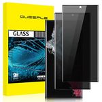 QUESPLE Samsung Galaxy S22 Ultra Privacy Screen Protector [2 Pack], Anti-Spy Full Coverage Samsung S22 Ultra Tempered Glass Screen Protector Film, Anti-Scratch/High Sensitivity/Case Friendly