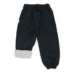 Jan & Jul Children's Snow Pants, Soil-Repellent Water-Proof Outer-wear (Fleece-Lined: Black, 8 Years)