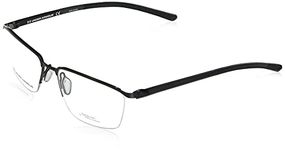 Under Armour Men's UA 5002/G Rectangular Prescription Eyewear Frames, Matte Black/Dark Ruthenium, 55mm, 17mm