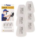 Zelbuck 6 Pcs Replaceable Electrostatic Cotton Filters - Filter Accessories Specifically for Dustproof Face Cover for Painting, Machine Polishing, Welding and Other Work Protection