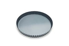 Fox Run 44513 Removable Bottom Non-Stick Loose Bottom Tart/Quiche Pan, 9.5 -Inch Diameter