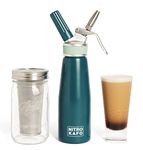 NITRO KAFO 1L Nitro Coffee Maker, Aluminum Nitro Cold Brew Coffee Maker with Special Nitro Diffuser Nozzle & Cold Brew Maker for Making Nitro Cold Brew, 1 Quart/1L