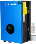 ZLPOWER UL1741 12KW Solar Off Grid Inverter 110/220Vac Low Frequency DC 48V AC Input 240V AC Output 120V/240V Split Phase Pure Sine Wave Power Converter,with 2x60A MPPT Charger Controller 12000W