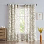 Treatmentex Leaf Semi Sheer Curtain