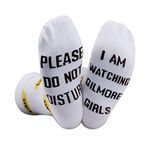 TV Show Inspired Gift Please Do Not Disturb I'm Watching TV Show Novelty TV Show Socks (GirlsNEW CA)