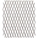 Wood Fence Wall Panel Outdoor Decorative, Trellis for Climbing Plants, Plant Support Willow Lattice Fence Panel for Climbing Plants Vine Ivy Rose Cucumbers Clematis (Medium)