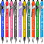 10 Pcs Snarky Office Pens Funny Ballpoint Pens Swear Word Pen Set Black Ink Writing Pen Funny Office Diary Gift