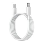 Kratos Type C to L cable 30W Fast Charging [MFi Certified] Compatible with Lightning Port for, Compatible with iPhone 14/14 Pro/ 14 Pro Max/ 13/13 Pro/ 13 ProMax/ 12/11/X/8 all Series, 1.2 M White