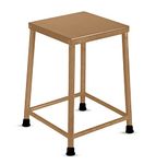 MILAD Sitting Stool | Stool for Indoor Or Outdoor | Metal Lightweight Stool | Stool for Office & Home | Stool for Kitchen & Garden | Heavy Duty | Table Stool (30 L x 30 W x 50 H CM's, Golden Color)