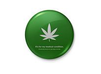 Grass for My Medical Condition - Funny Minimalist Badge