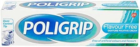 Poligrip Denture Fixadent Cream Flavour Free 40g x 6 Packs by GSK