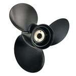 Flish Propeller Boat Aluminum Propeller Boat for Mercury Outboard Engine 25-70HP 10 3/8'' x 13'' 13 Tooth Spline,RH