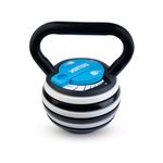 XRT65 Adjustable Kettlebell | Adjustable Weight range of 2.2 KGs to 9.1 KGs | Gym Equipment Set for Home Workout/Physiotherapy | Black and Blue (20 Pound (9.1 KGs))