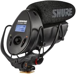 Shure VP83F LensHopper Camera-Mounted Condenser Microphone with Integrated Flash Recording Black
