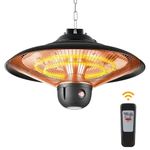 Suprills Electric Patio Halogen Heater - 2000W Portable Heater for Indoor and Outdoor Use, Ceiling Mounted, Waterproof Hanging Heater Garden 220-240VAC 50Hz IP24