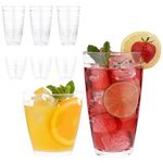 Ravenhead Essentials Swirl Tumbler Glasses Set of 8 - Tall Hiball Glasses 280 ml and Mixer Glasses 300 ml Glassware Set for Water Beverages Beer Cocktails