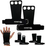 Bear Grips Two Hole Hand Grips, Three Hole Pull Up Grips, No Hole Wrist Grips, WOD Grips for Men and Women. Carbon Fiber Hands Grips, Titanium Hand Grips for Weight Lifting, Speed Pull Up Gloves Grip