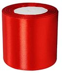 IMPRINT Red Ribbon 3 Inch Wide 10 Meter Longs | Perfect for Crafts, Gift Wrapping, Bow Making and More | Pack of 1