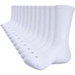 Lapulas Mens Socks 6 Pairs Thermal Sports Socks Cotton Breathable Athletic Socks Thick Cushioned Crew Socks Outdoor Hiking Walking Running Socks for Men Women