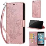 KENHONER Phone Case for iPhone 6 / iPhone 6s, Shockproof Protective Phone Case with Card Slots Kickstand Magnetic Closure compatible iPhone 6 / iPhone 6s Rose Gold