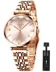 CIVO Womens Watches Analogue Designer Stainless Steel Elegant Ladies Watches Waterproof Classic Dress Casual Wrist Watches for Woman Rose Gold