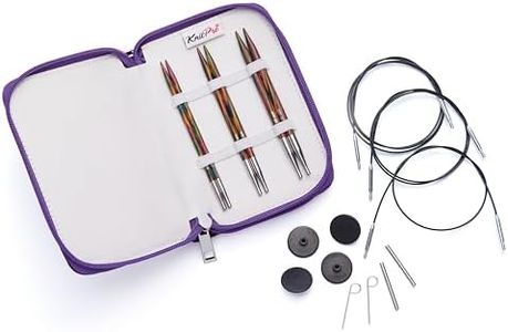 KnitPro Symfonie Interchangeable Circular Knitting Needle Set, Starter, 4.00, 5.00 & 6.00mm Plus Accessories